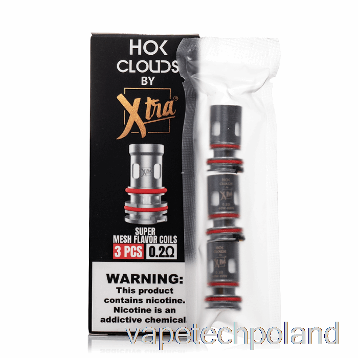 Cewki Zamienne Do Vape Pod Xtra Hok Clouds Cewki 0,2 Oma